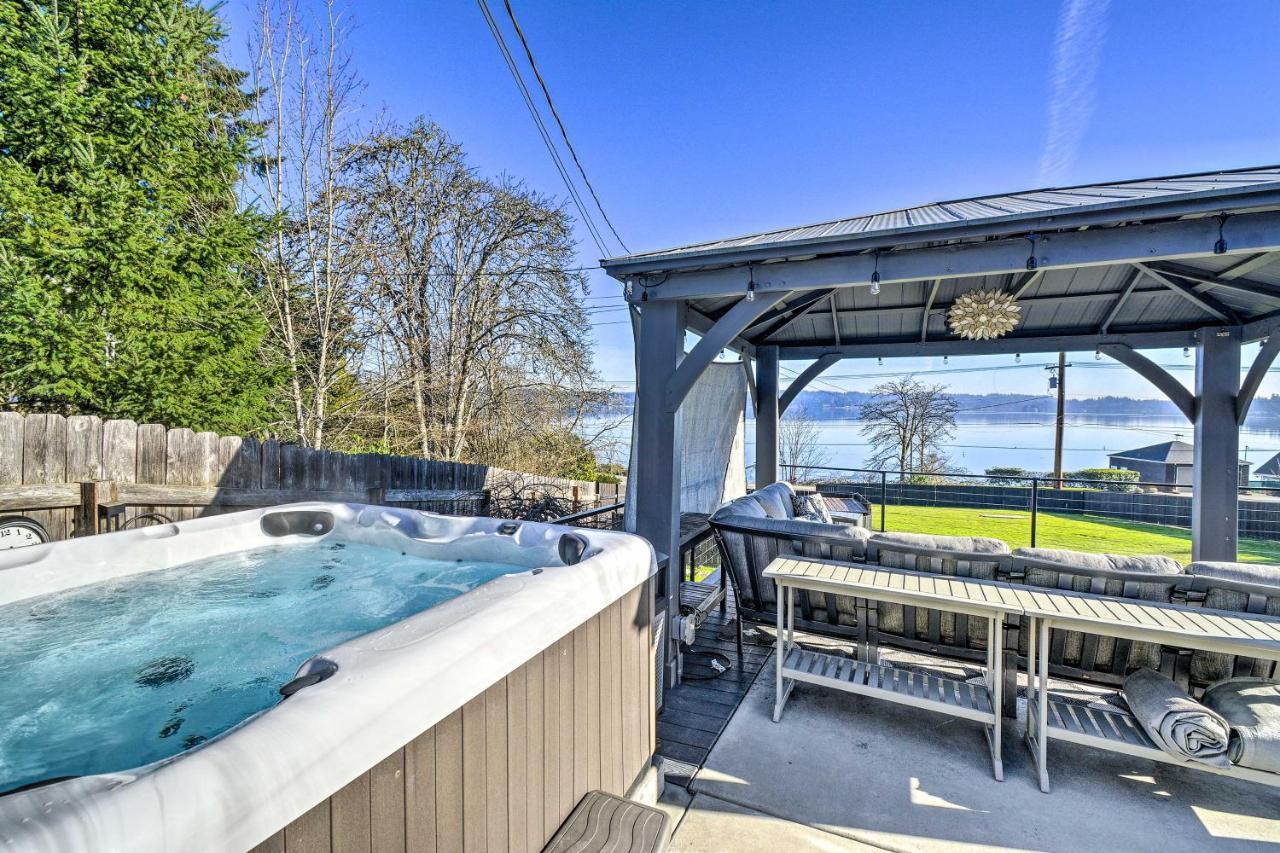 Puget Sound Cabin With Hot Tub And Water Views! Bremerton Exterior photo